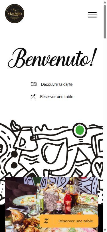 Ancien site Viaggio sur téléphone